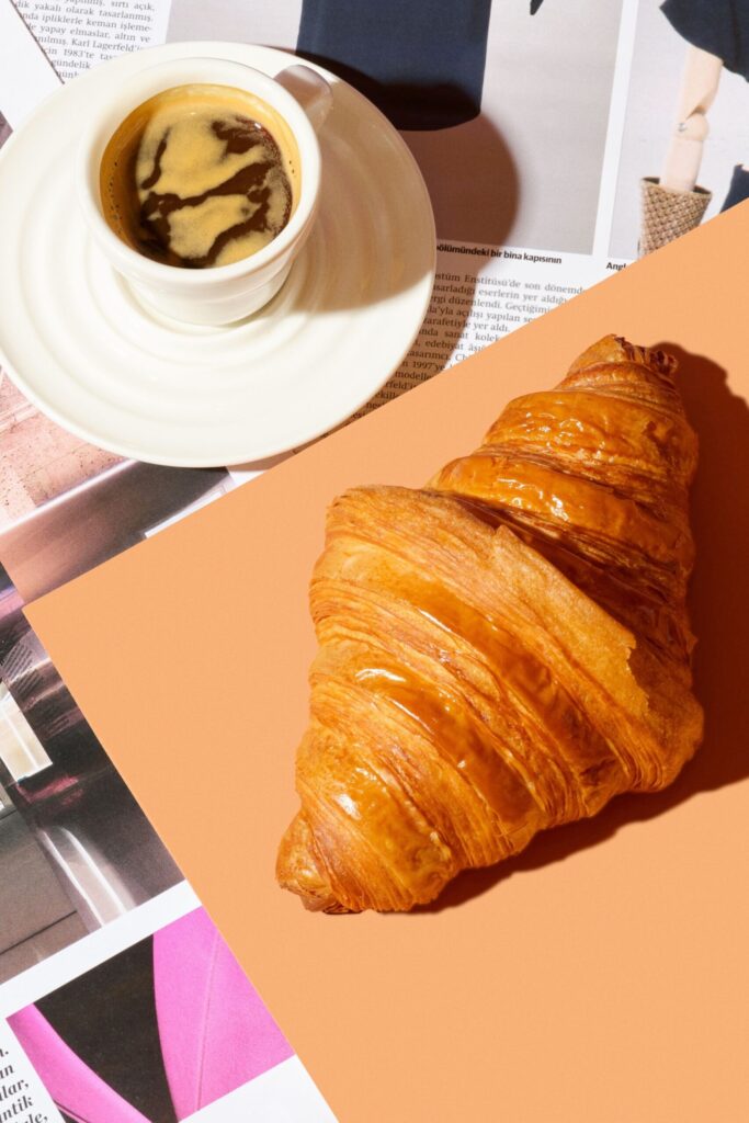 Turkish coffee and a croissant