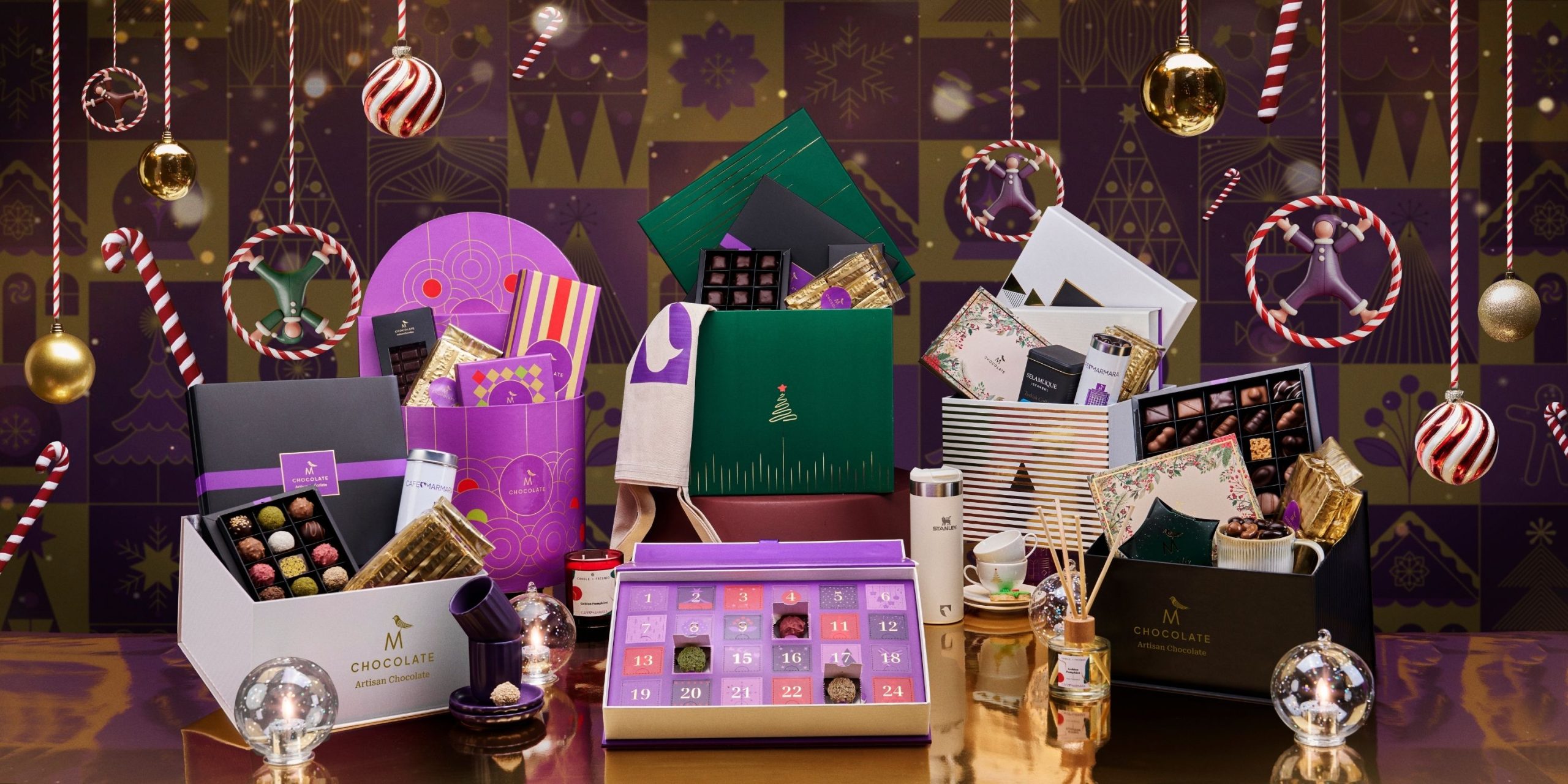 M Chocolate yılbaşı hediye kutuları