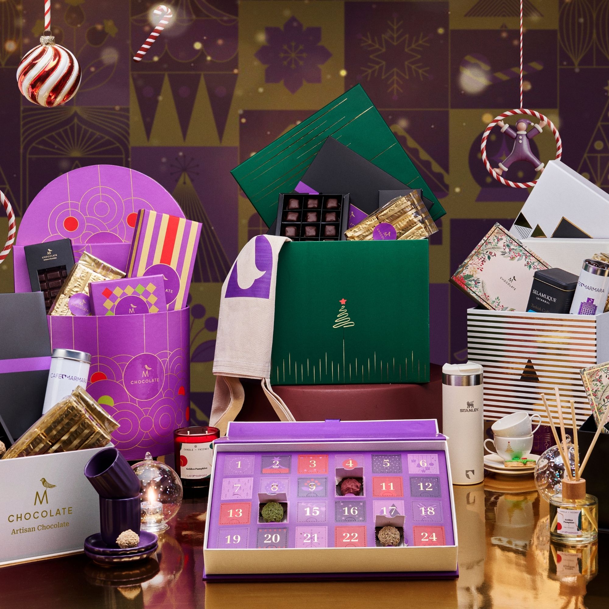 M Chocolate yılbaşı hediye kutuları