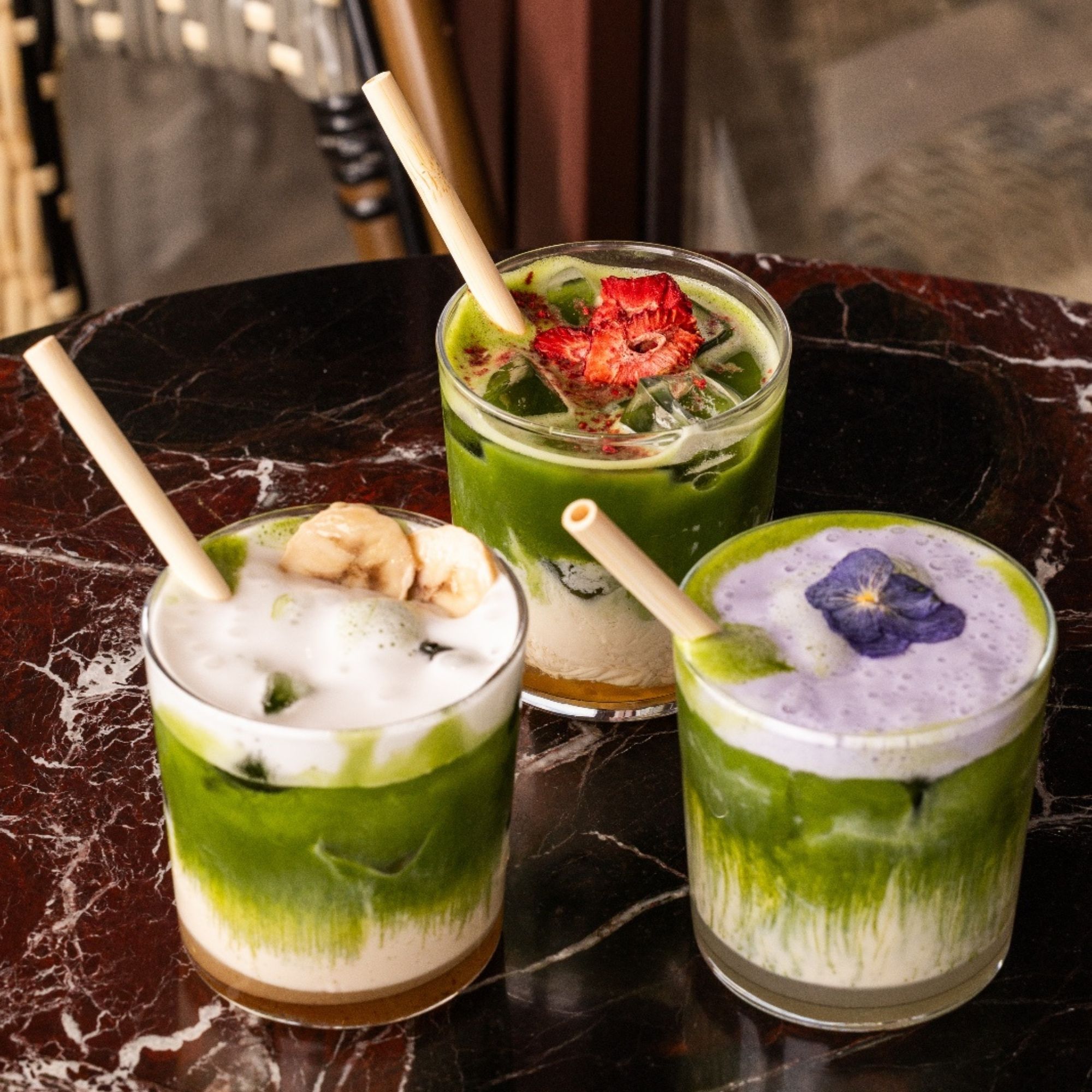 Kinu matcha içecekleri