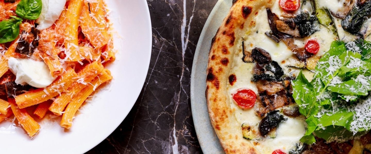 Burratalı makarna ve pizza