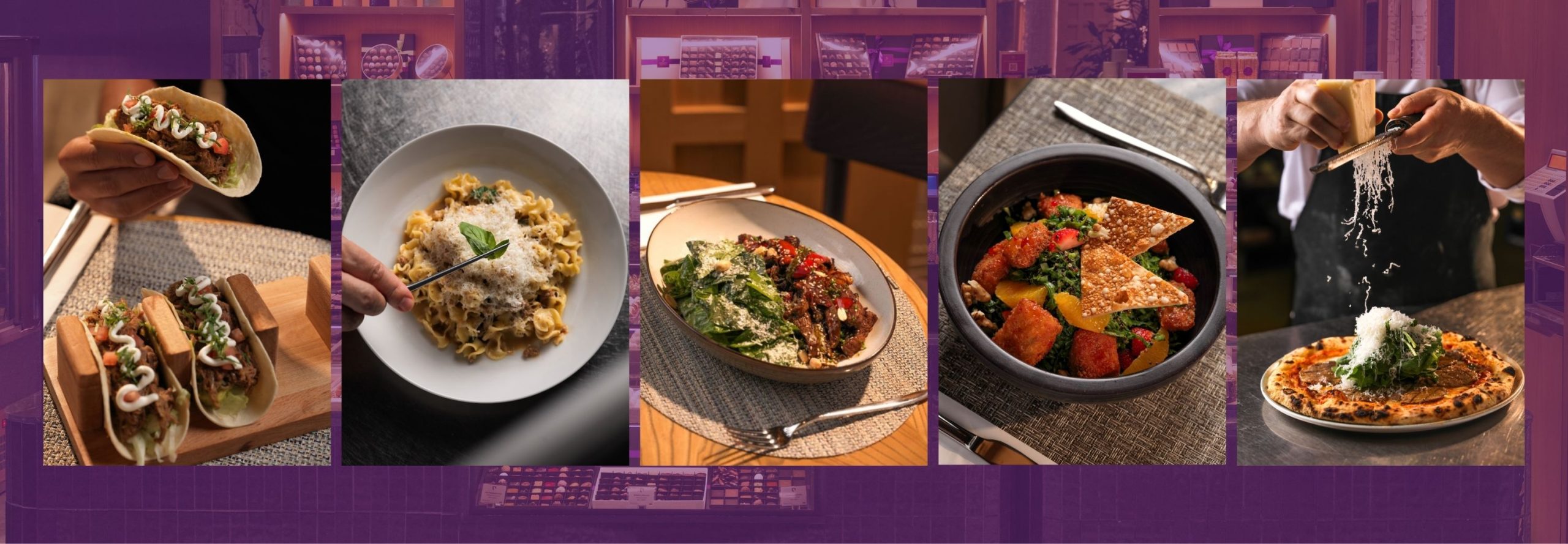 A selection of Cafe Marmara's new dishes